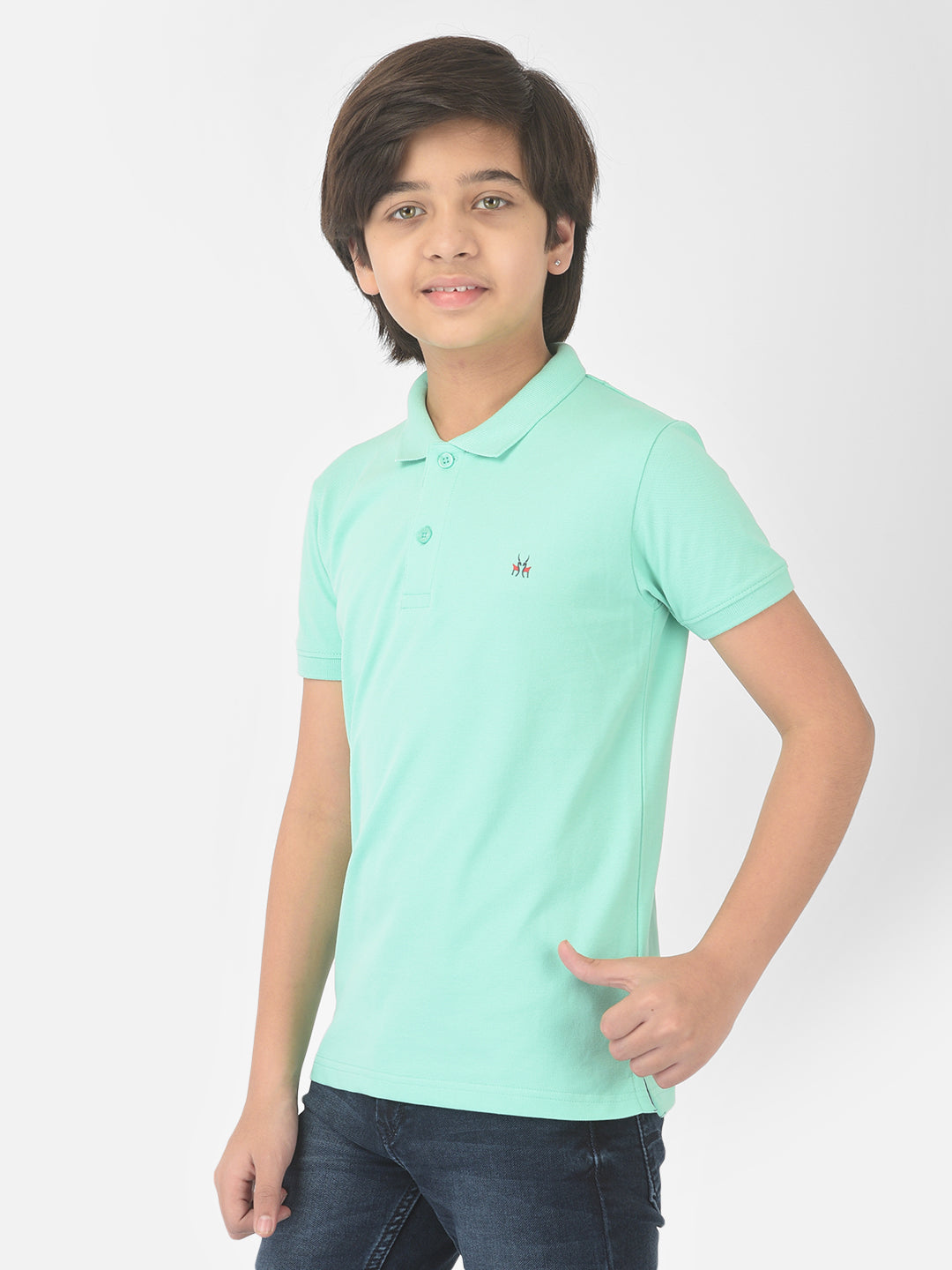 Mint Green Polo T-shirt - Boys T-Shirts