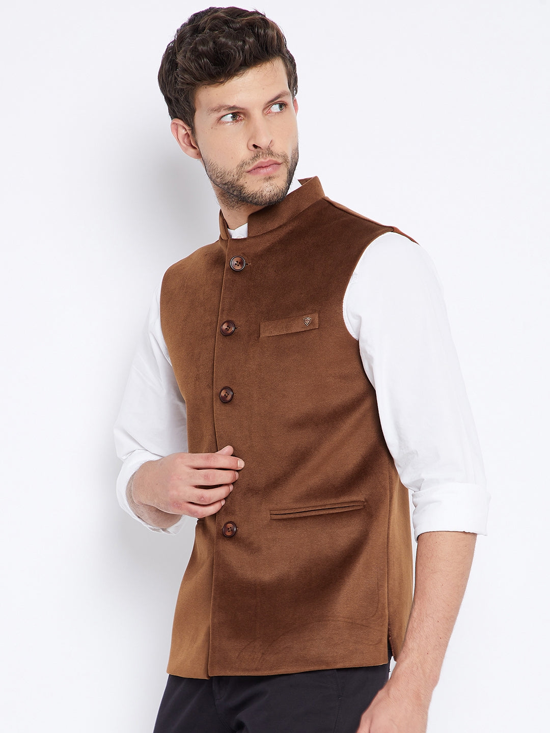 Brown Waistcoat - Men Waist Coat