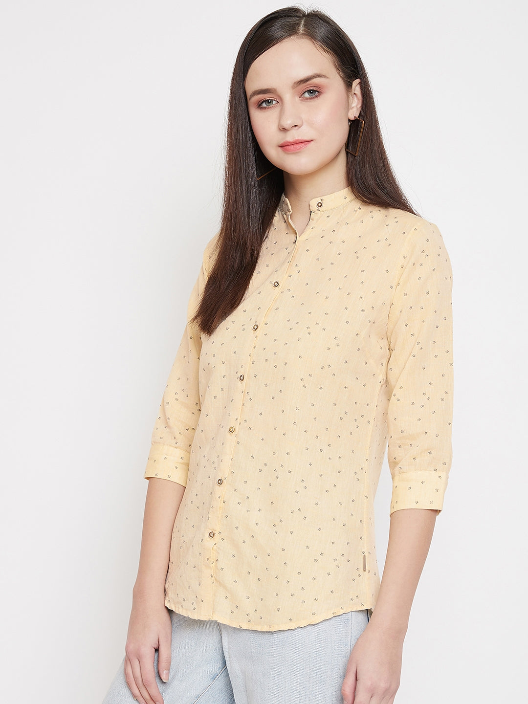 Printed Slim Fit Casual Shirt - Women Shirts