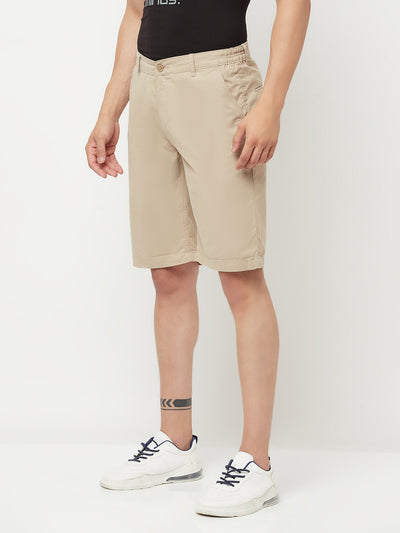 Beige Shorts - Men Shorts