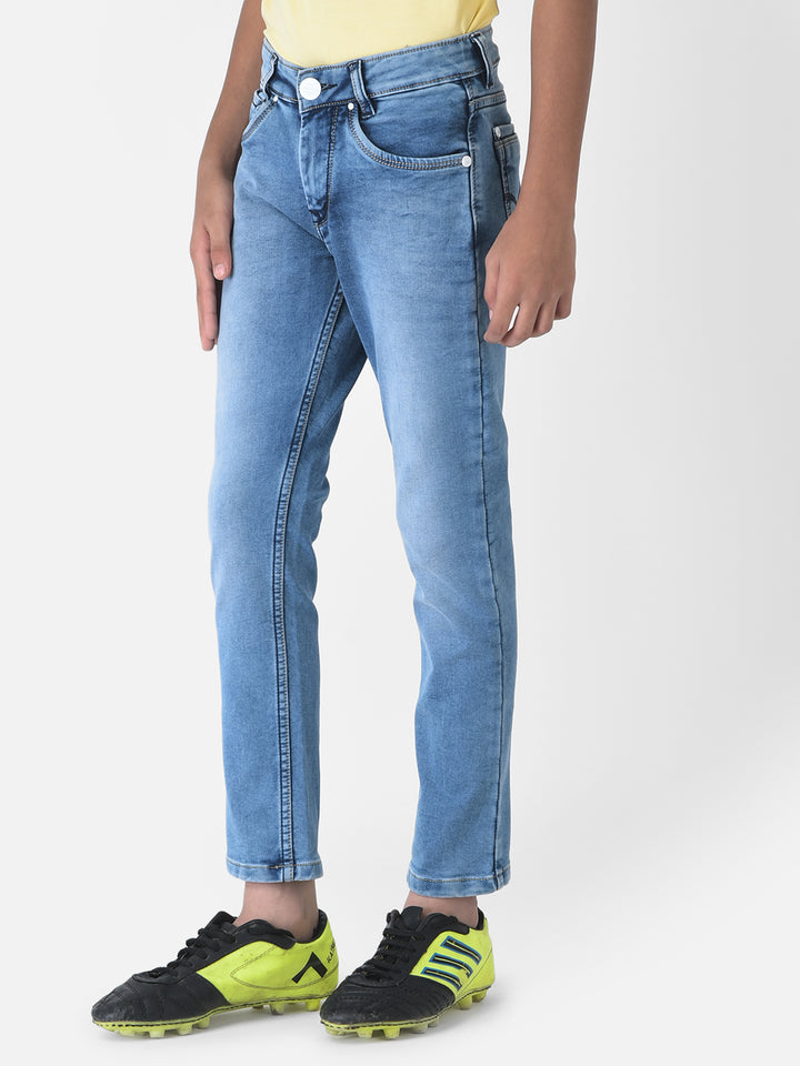 Blue Light Fade Jeans-Boys Jeans-Crimsoune Club