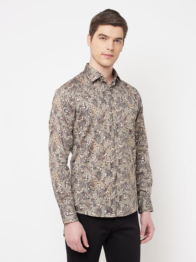 Multi-Color Floral Shirt - Men Shirts