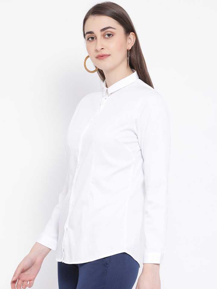 White Casual Shirt - Women Shirts