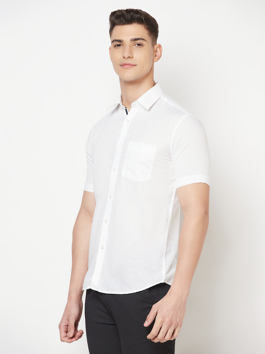 White Linen Shirt - Men Shirts