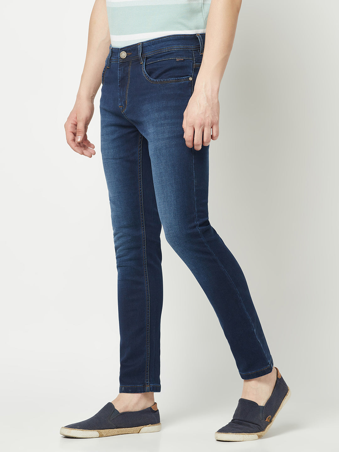 Deep Blue Narrow-Fit Jeans