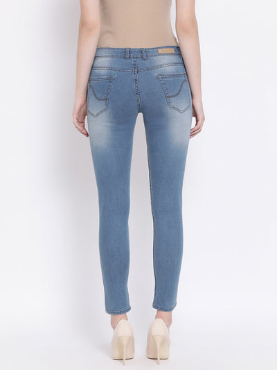 Blue Super Skinny Fit Jeans - Women Jeans