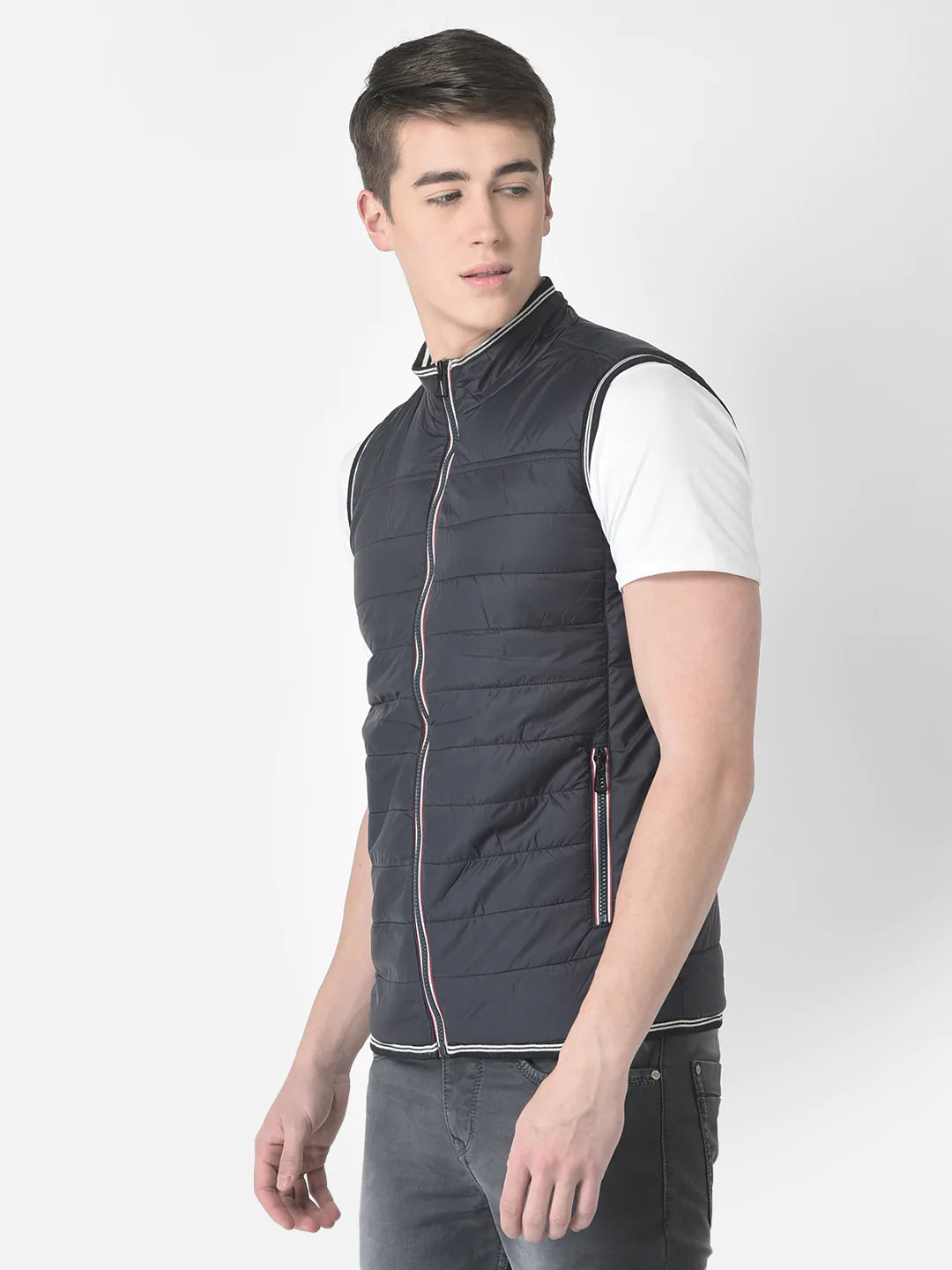  Navy Blue Light-Padding Gilet 