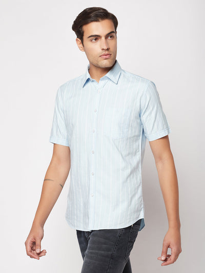 Striped Blue Shirt 