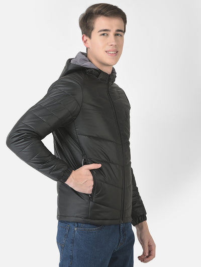  Polished Black Padded Jacket