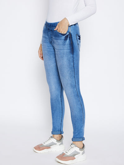 Blue Skinny Fit Jeans - Women Jeans