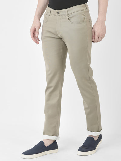  Slim-Fit Light Grey Trousers