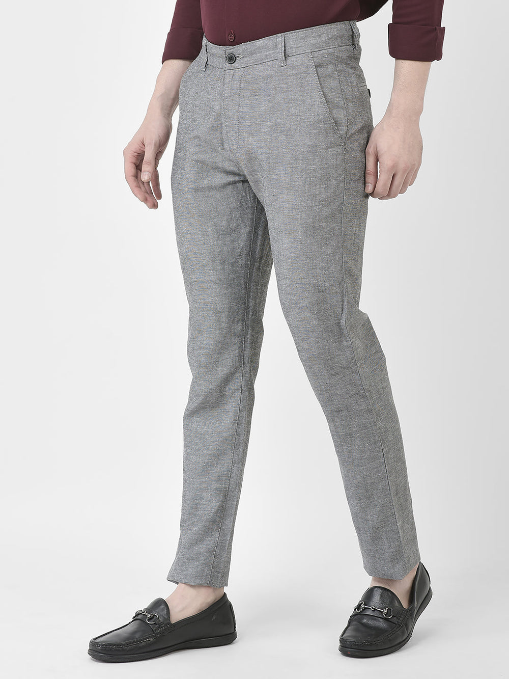  Dark Melange Grey Trousers