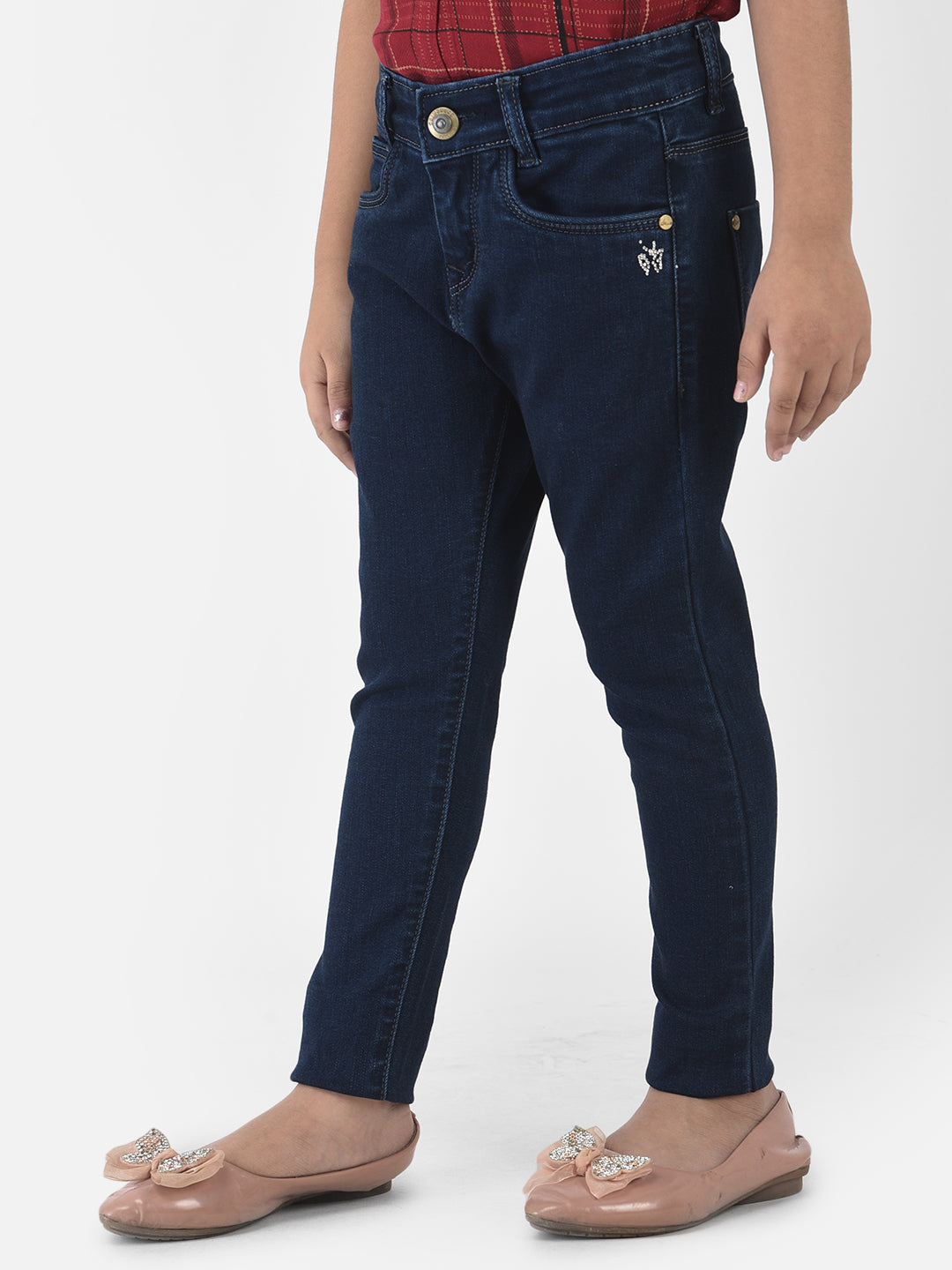 Navy Blue Jeans - Girls Jeans