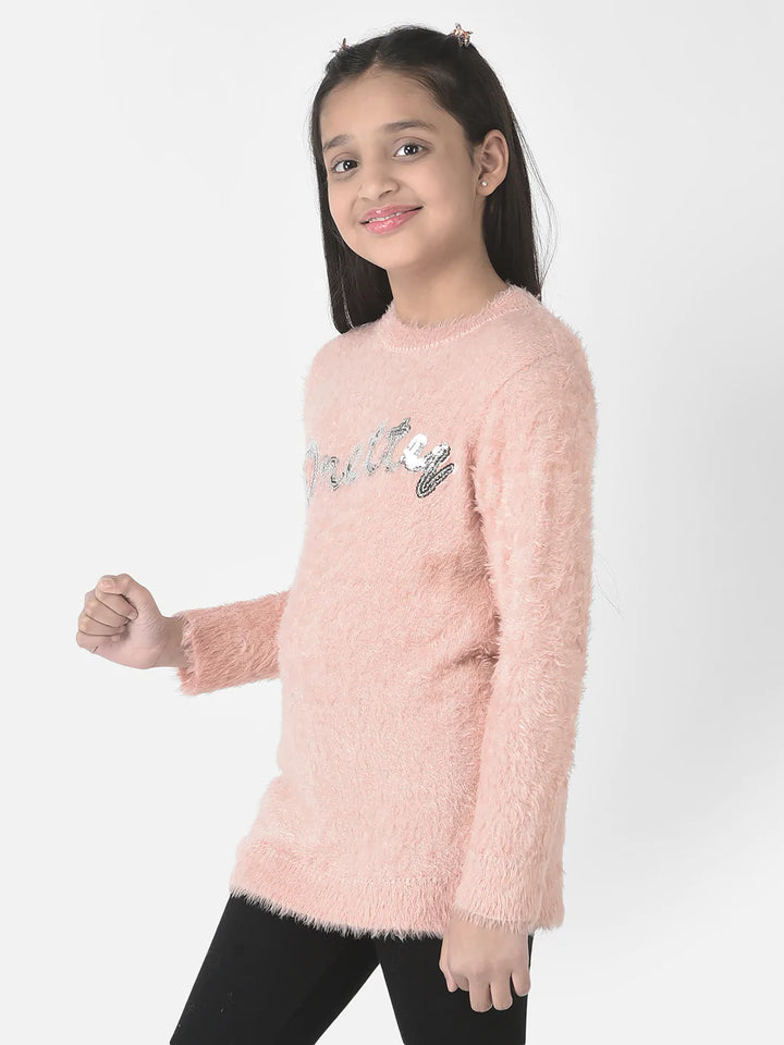 Pink Sweet Sequence Sweater