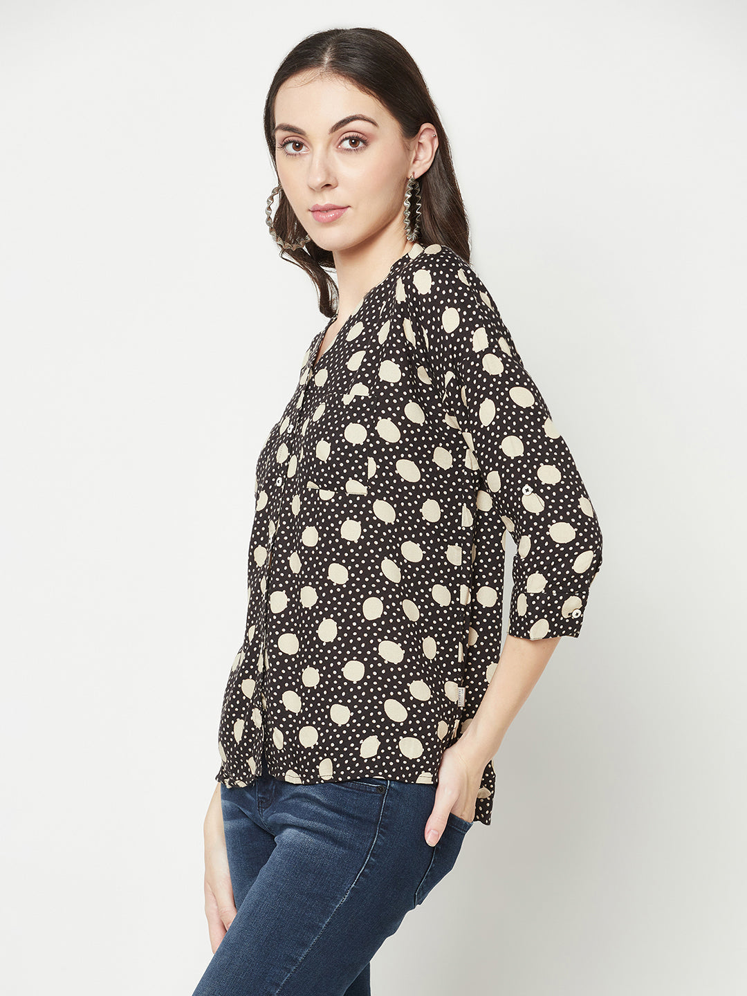  Black Polka Dots Shirt