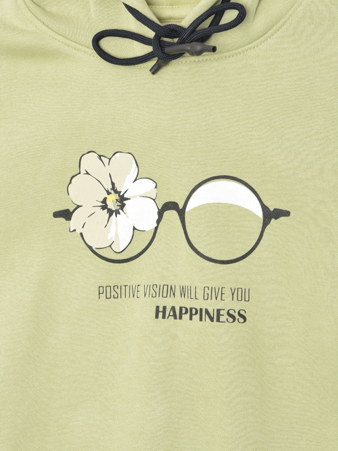 Olive Colourblocked Hooded Sweatshirt - Girls Sweatshirts