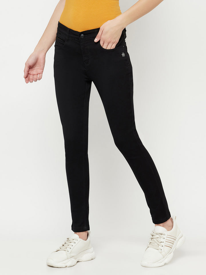 Black Ankle Length Jeans - Women Jeans