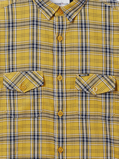 Yellow Checked Causal Shirt - Boys Shirts