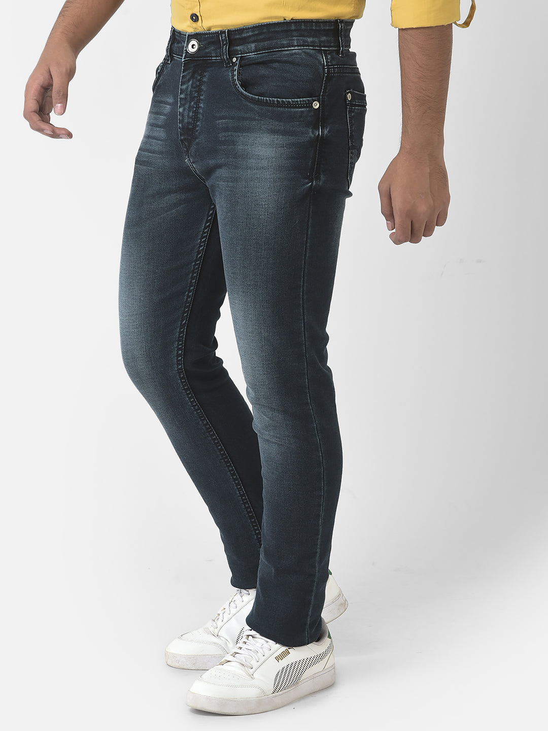  Dark Blue Heavy-Wash Denim