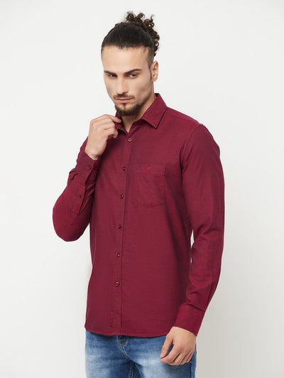Maroon Shirt - Men Shirts