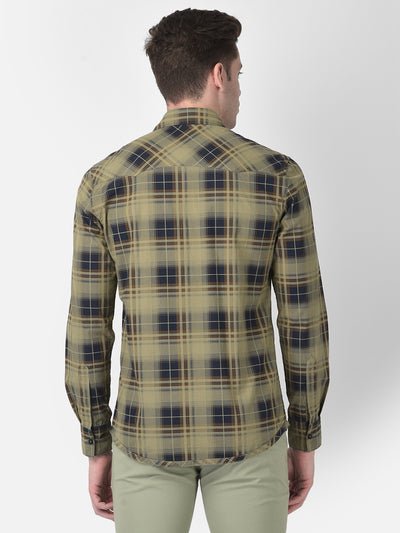 Olive Reversible Shirt-Men Shirts-Crimsoune Club