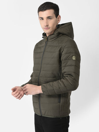  Minimal Olive Padded Jacket 