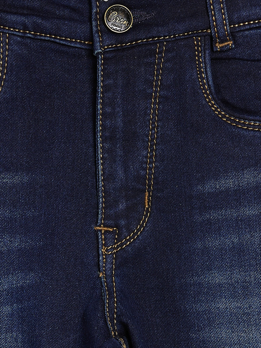 Blue Denim Capris - Girls Capris