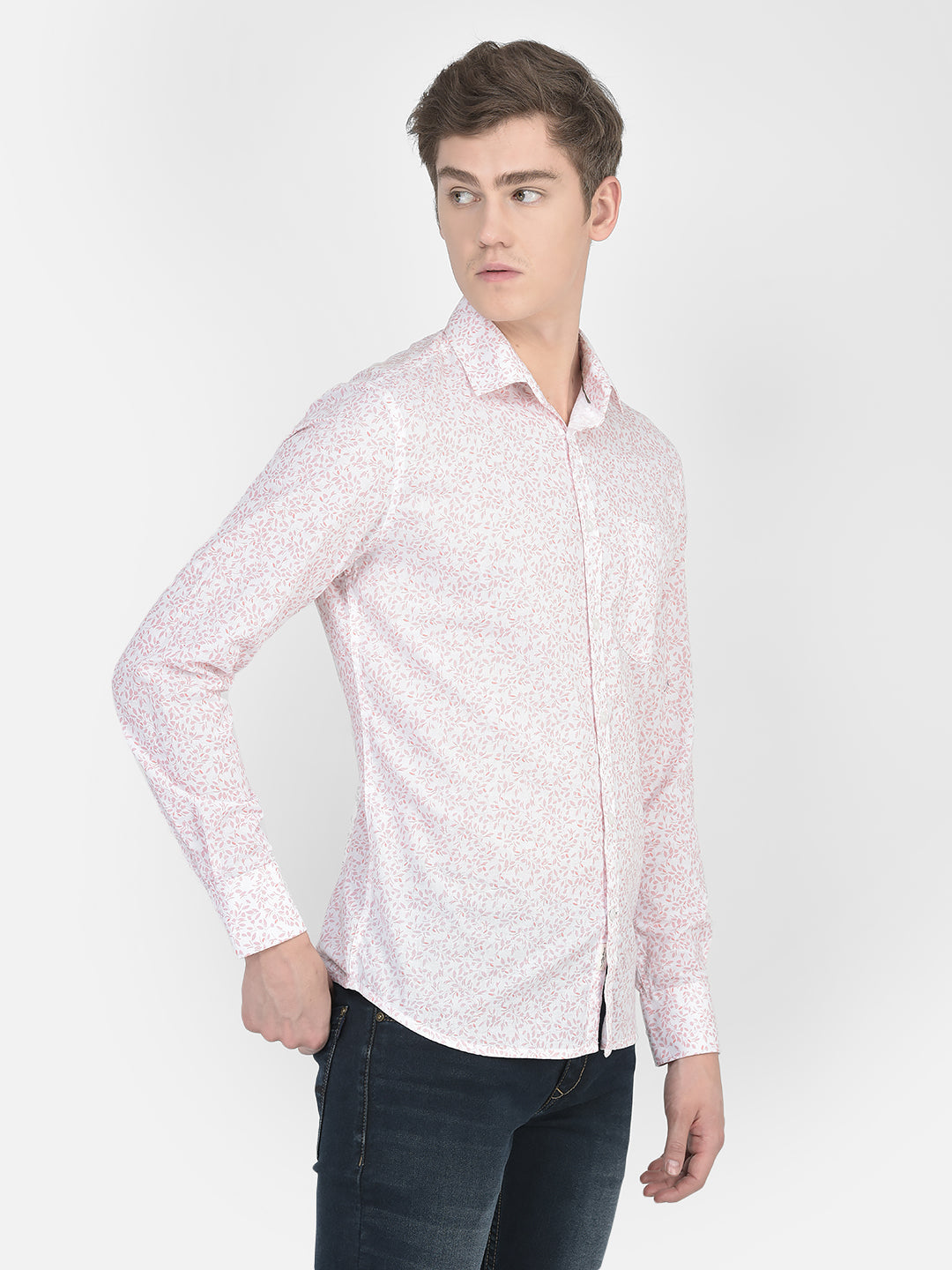  White Floral Shirt