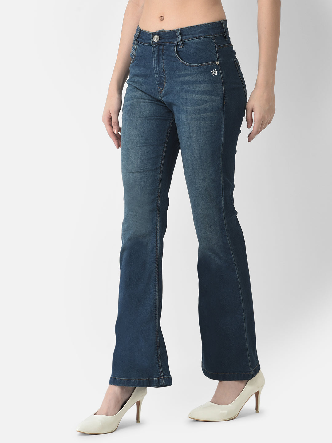  Blue Boot-Cut Jeans