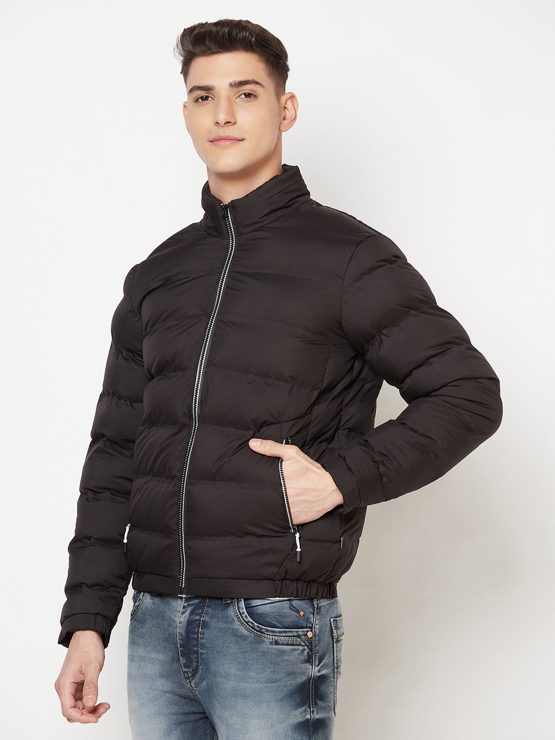 Black Puffer Jacket - Men Jacket