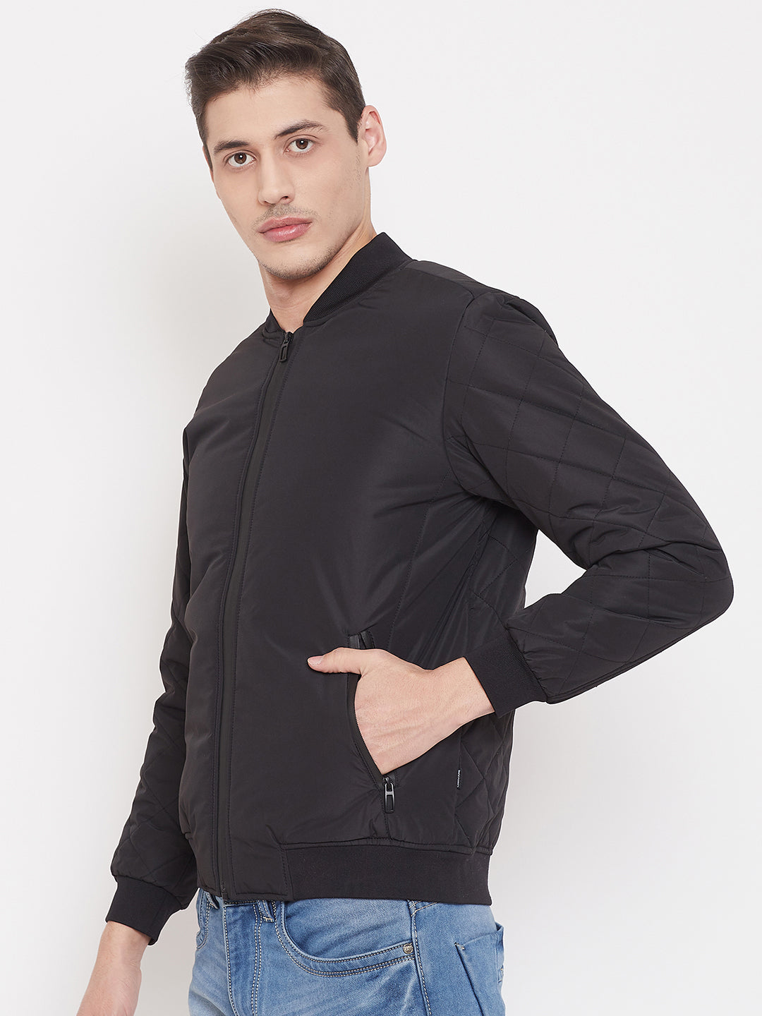 Black Mandarin Jacket - Men Jacket