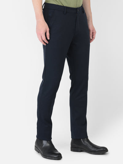 Navy Blue Trousers - Men Trousers