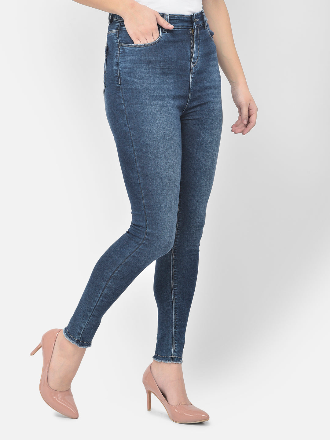 Blue High Waist jeans - Women Jeans