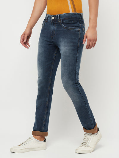 Blue Light Fade Jeans - Men Jeans