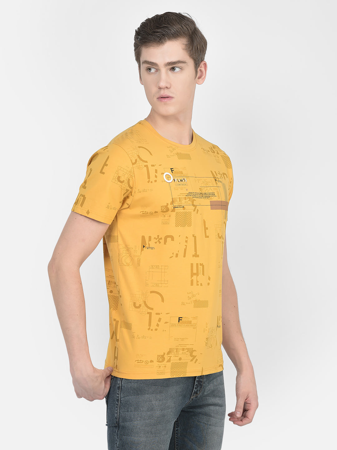  Mustard Graphics T-Shirt