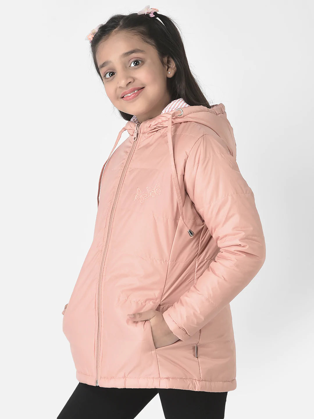  Peach A-Line Padded Jacket 