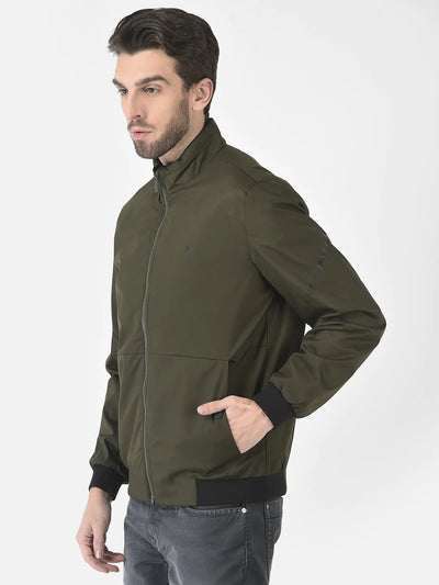  Olive Green Bomber Jacket