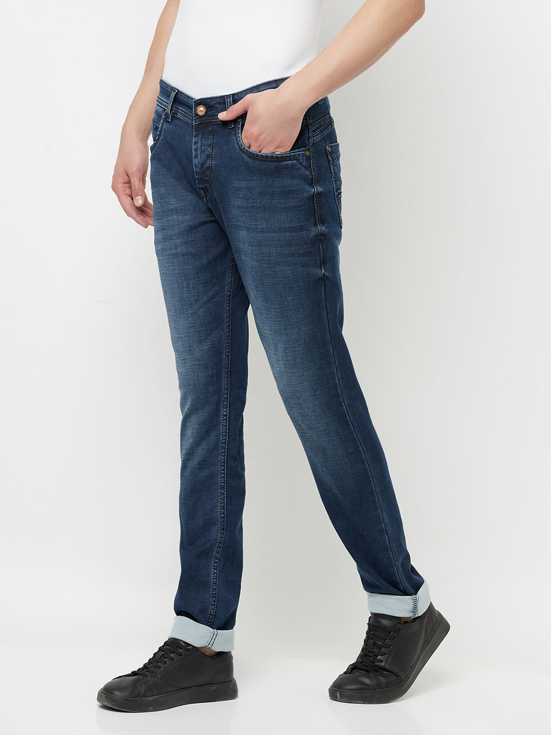 Blue Light Fade Jeans - Men Jeans