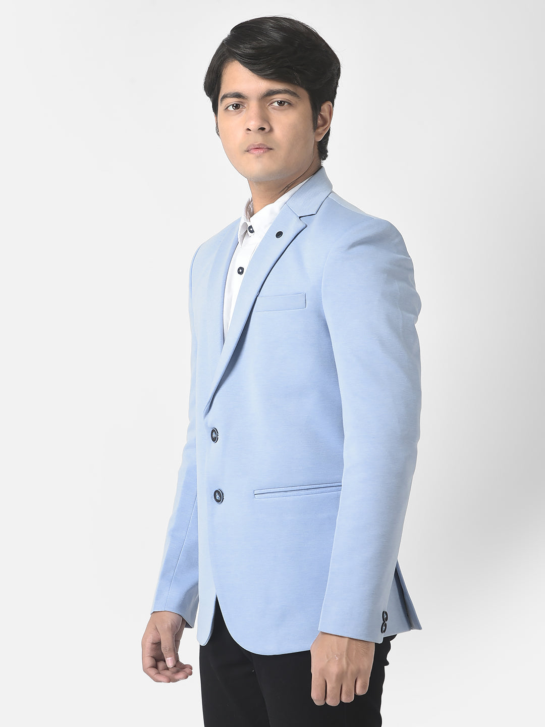 Sky Blue Blazer-Boys Blazer-Crimsoune Club