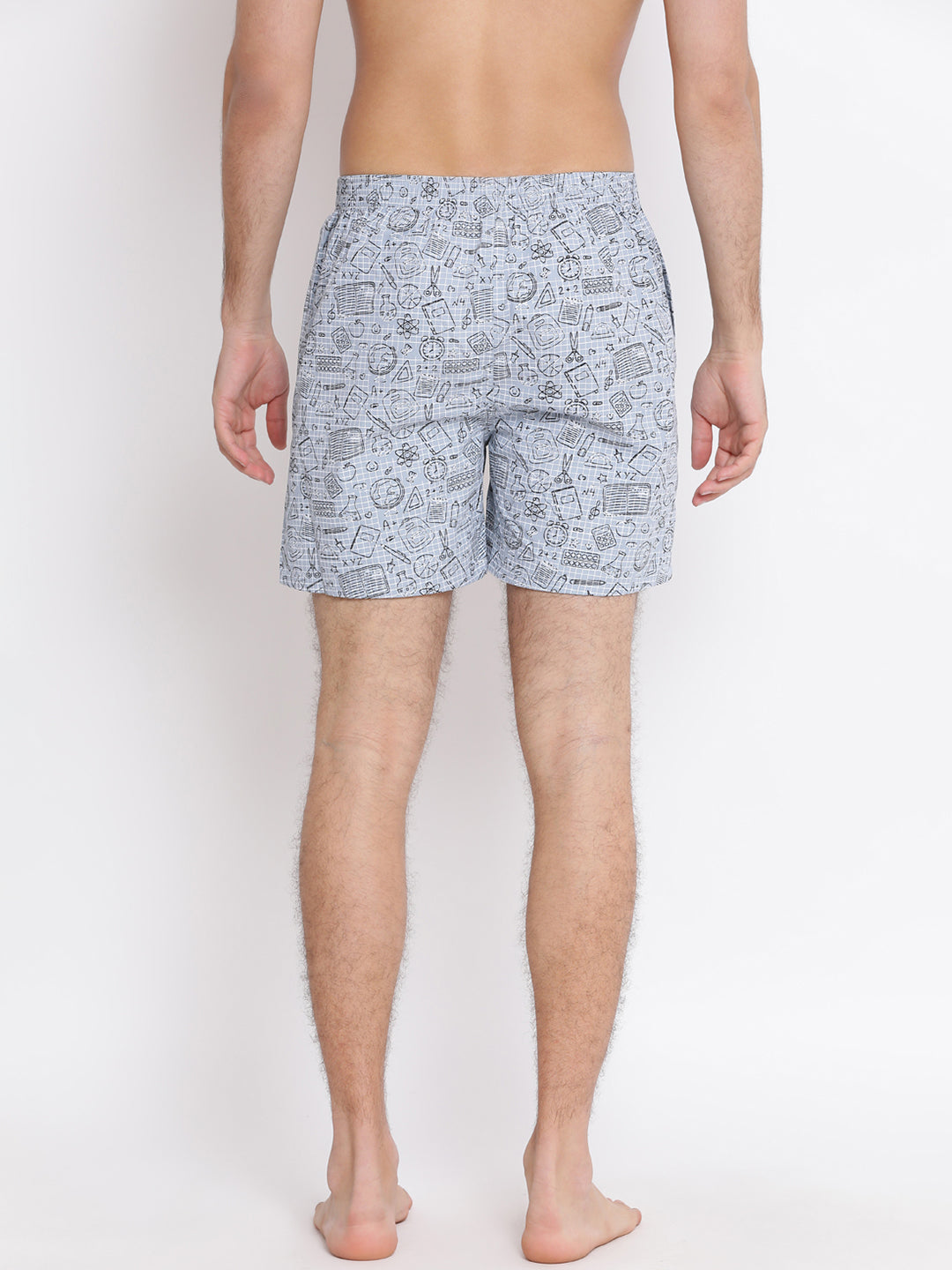 Blue Printed Boxer - Men Boxers