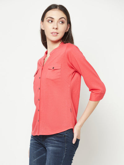  Pink Shirt Style Top