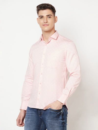 Pink Printed Shirt - Men Shirts