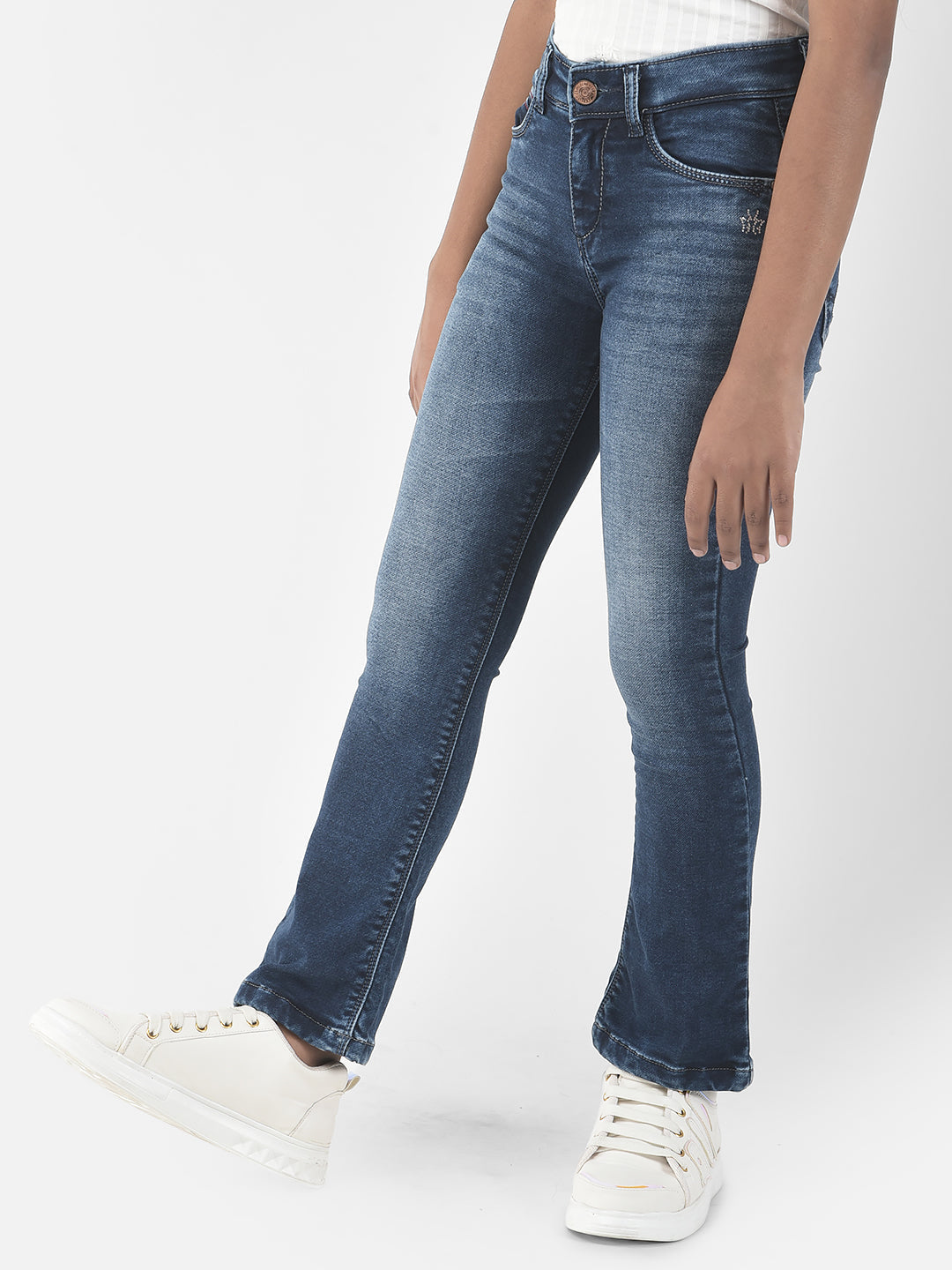  Light-Fade Boot Cut Jeans