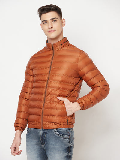 Brown Puffer Jacket - Men Jacket