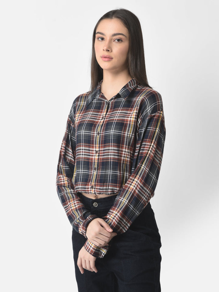  Checkered Crop Top