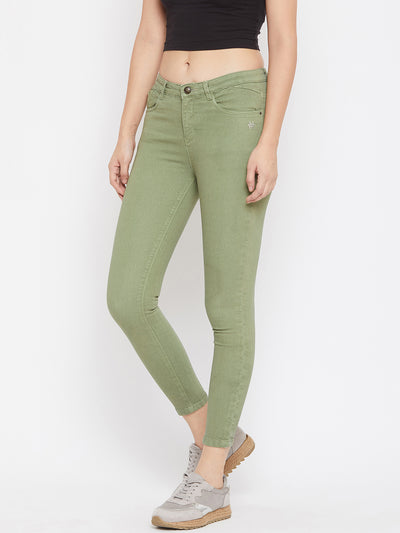 Olive Denim Superskinny - Women Jeans