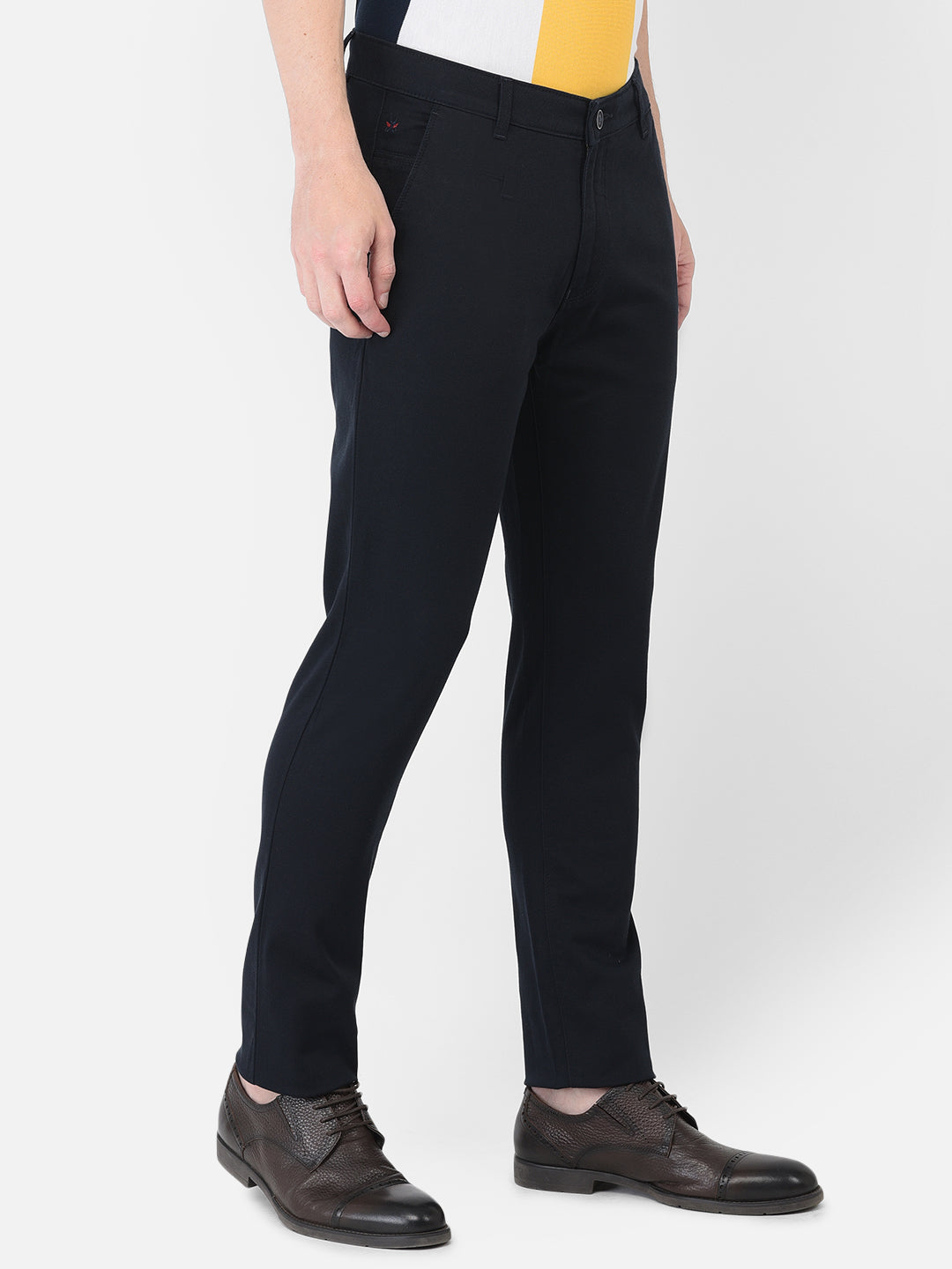 Navy Blue Trousers - Men Trousers