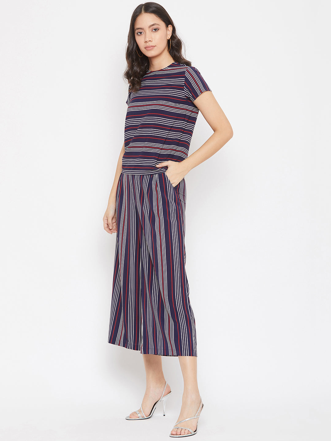 Striped Co-ord Set - Women Co-ord Sets