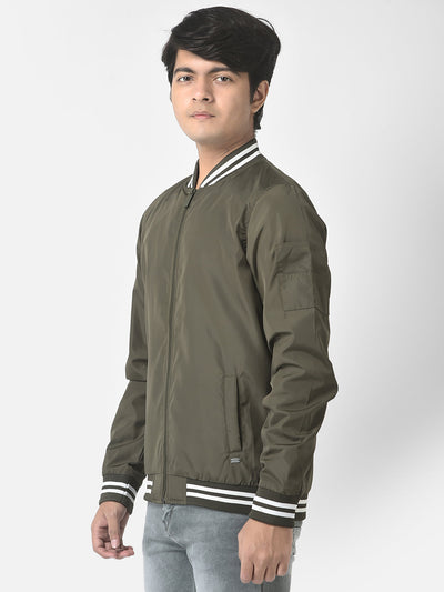  Olive Bomber Jacket