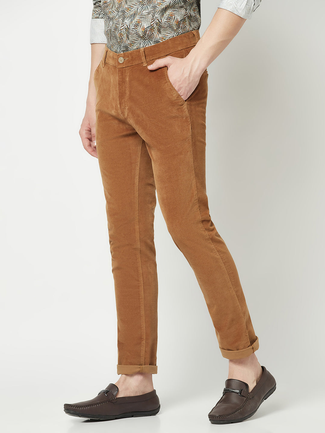 ASOS DESIGN relaxed tapered corduroy jeans in light brown  ASOS